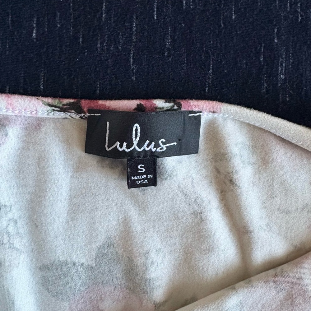 Lulu's Pink and Cream Floral Bodysuit - Picture 6 of 10